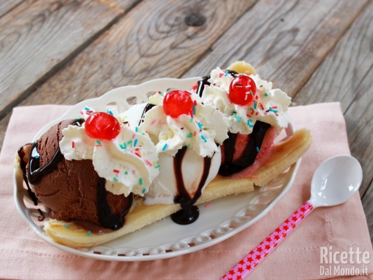 Ricetta banana split