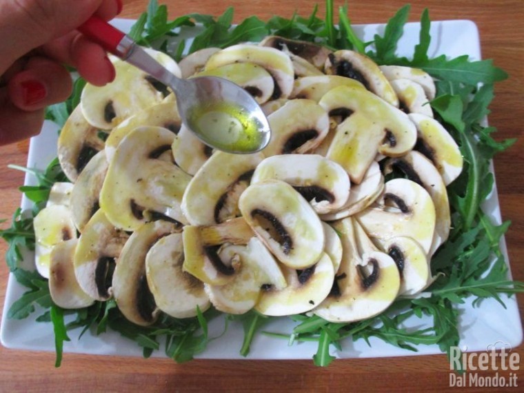Carpaccio di funghi champignon 5