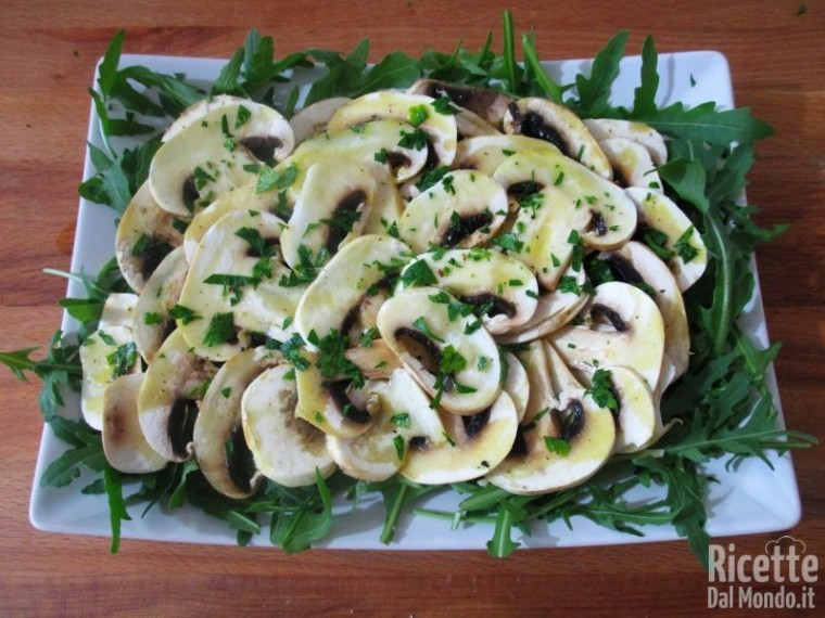 Carpaccio di funghi champignon 6
