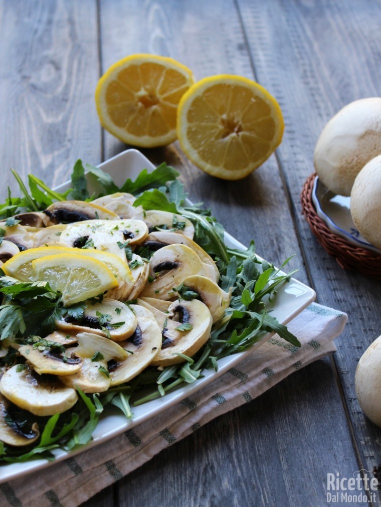 Come fare il carpaccio di funghi champignon
