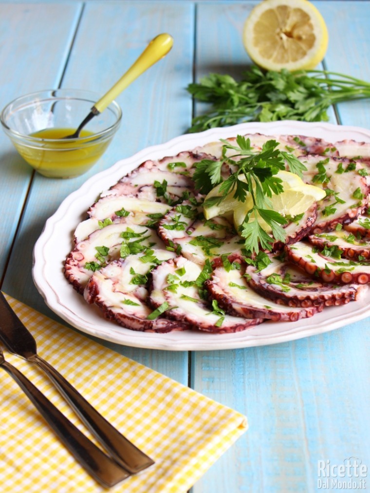 Come fare il carpaccio di polpo