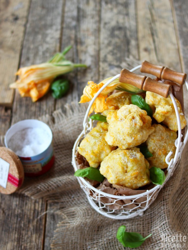 Ricetta frittelle di fiori di zucca