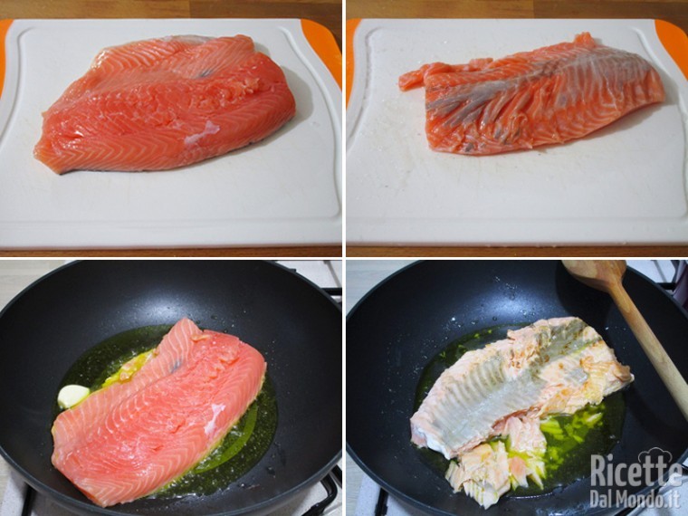 Cuocere il salmone