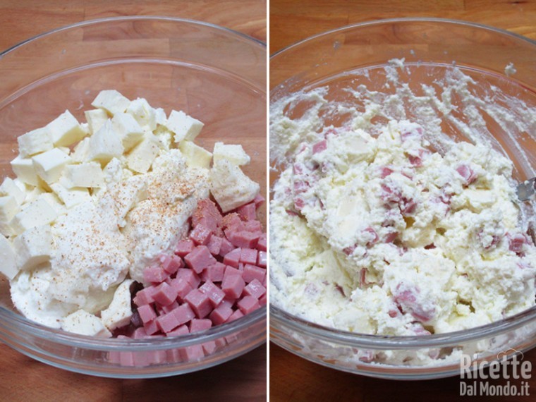 Preparare il ripieno di ricotta