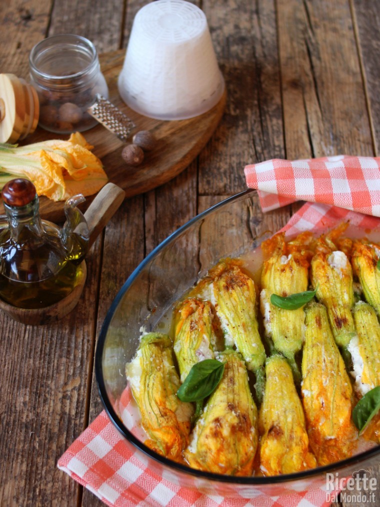 Ricetta fiori di zucca ripieni