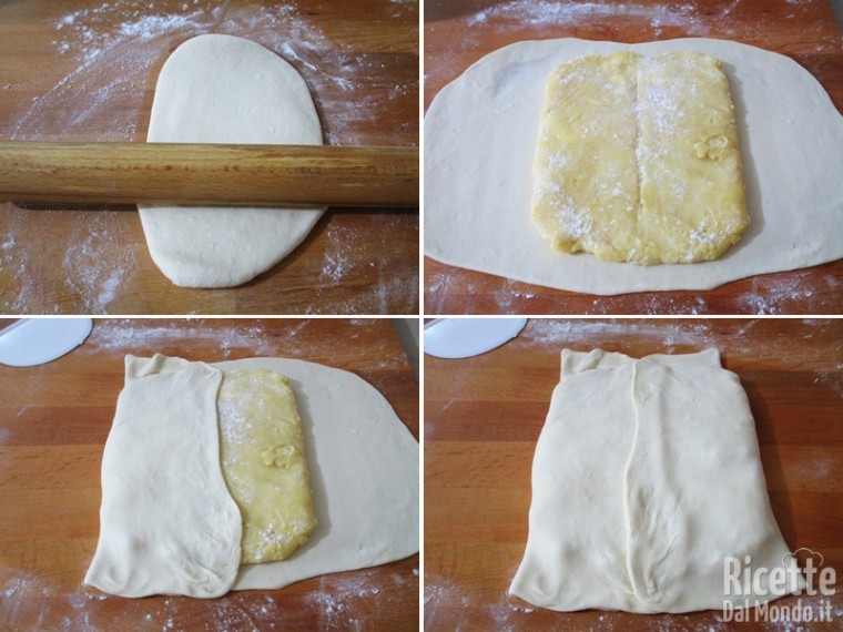 Sistemare il panetto sul pastello steso