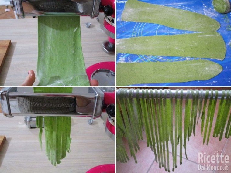 Pasta verde fatta in casa 5
