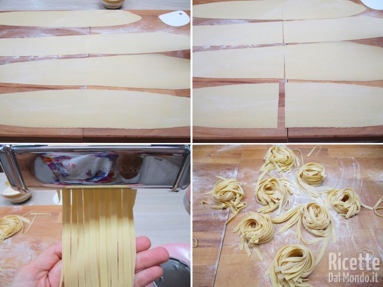 Formare le tagliatelle