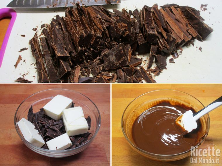 Fondere il cioccolato con il burro