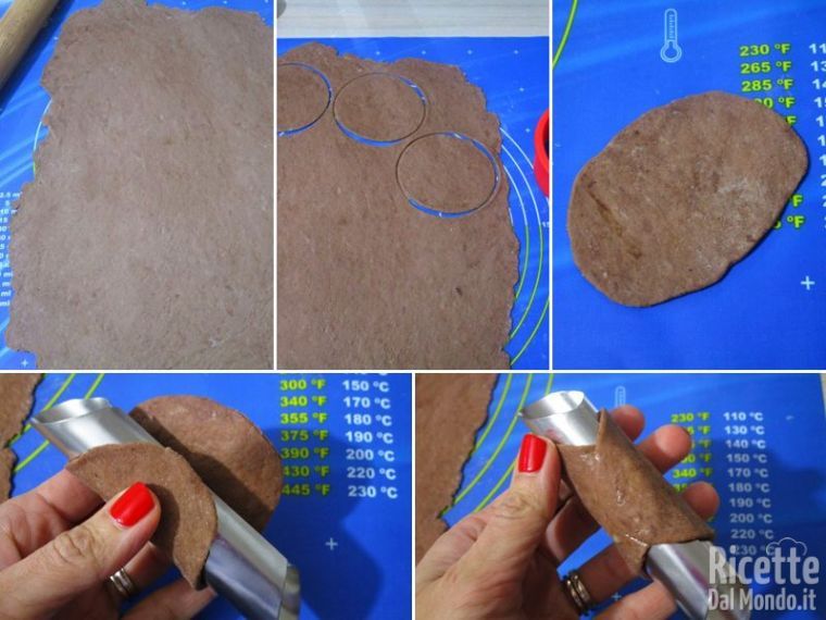 Creare dei cerchi dall'impasto