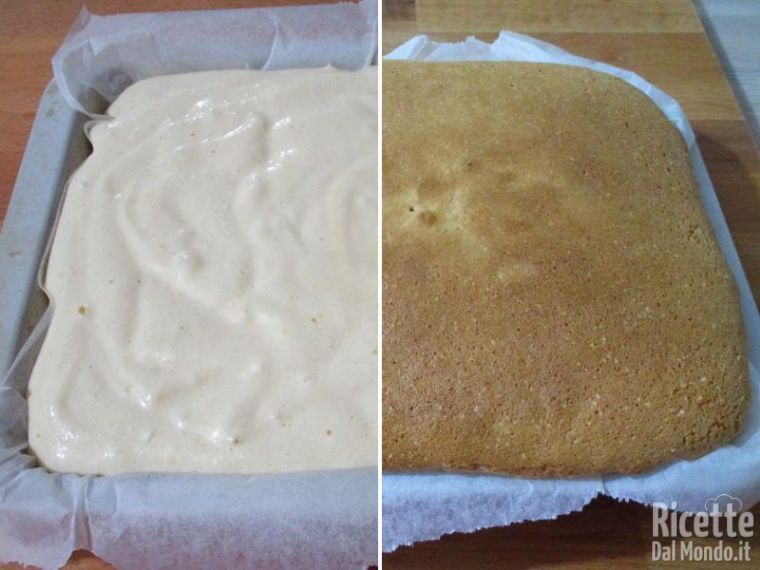 Versare l'impasto in uno stampo