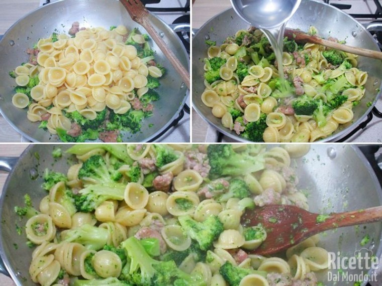 Pasta broccoli e salsiccia 4