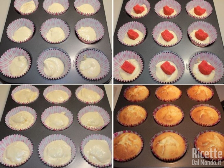 Cupcakes con il cuore di San Valentino 8