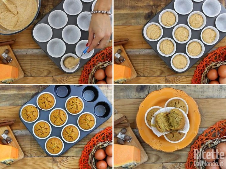 Muffin dolci alla zucca 5