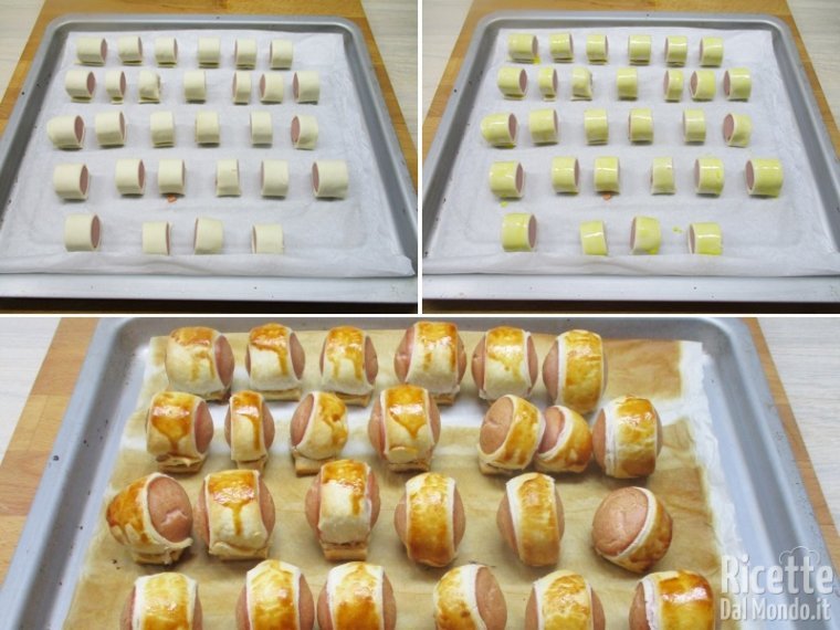 Spennellare e cuocere in forno caldo