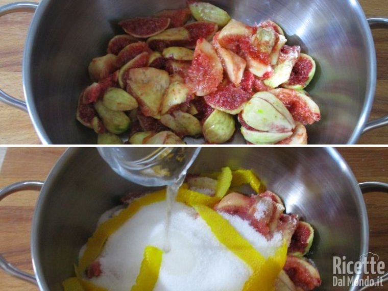 Versare gli ingredienti in una pentola