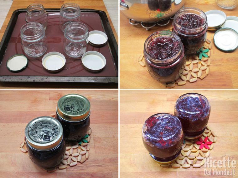 Trasferire la marmellata nei vasetti