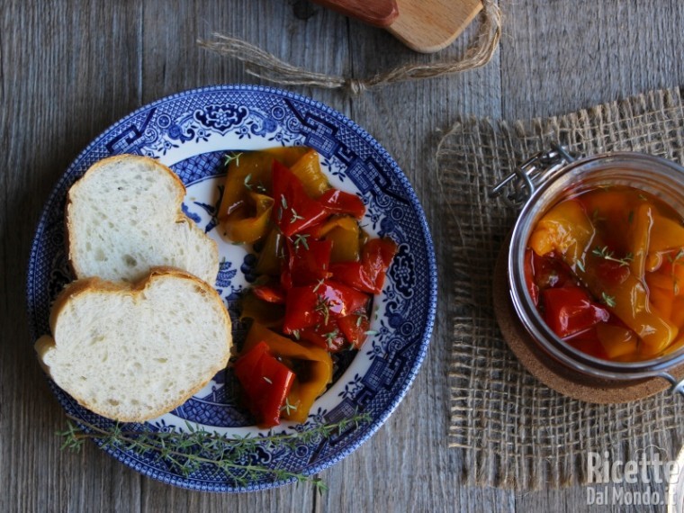 Ricetta peperoni in agrodolce