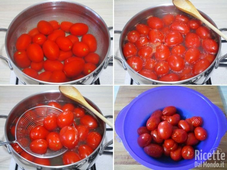 Scottare i pomodori