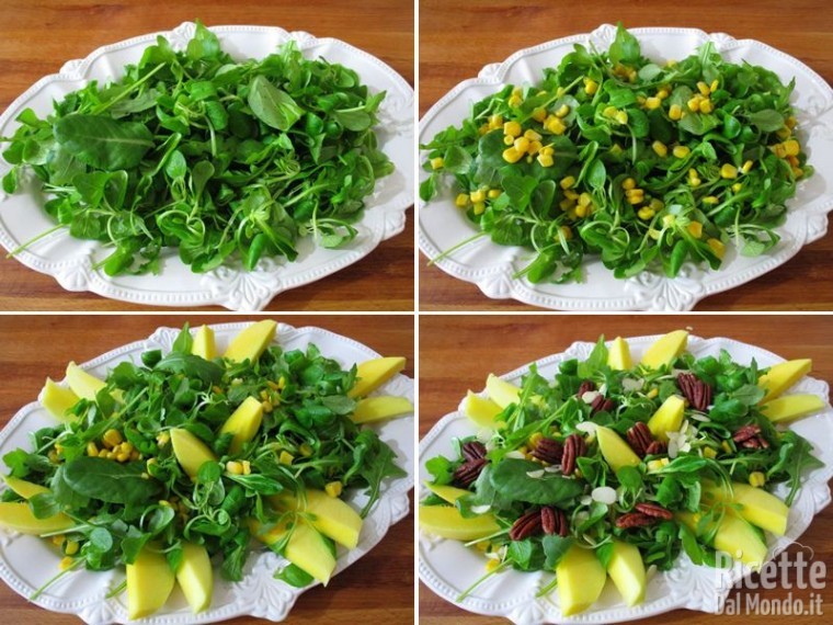 Mango e rucola in insalata 3