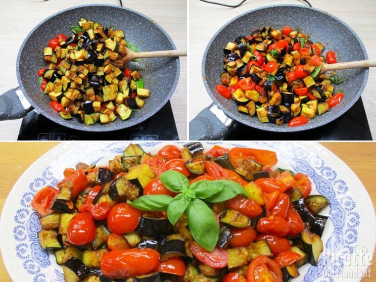Aggiungere le melanzane