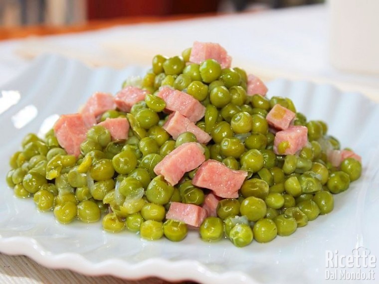 Piselli con la Pancetta