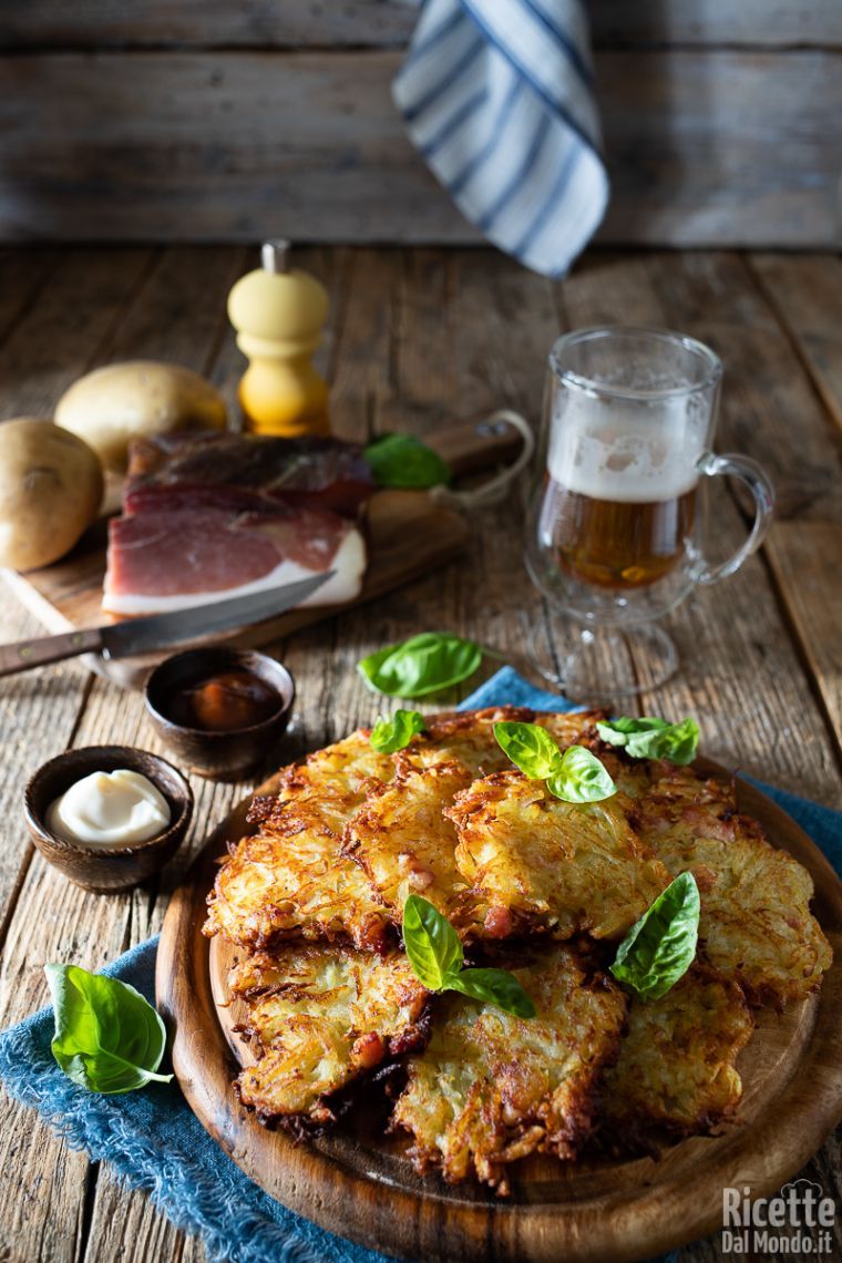 Ricetta rosti di patate e pancetta