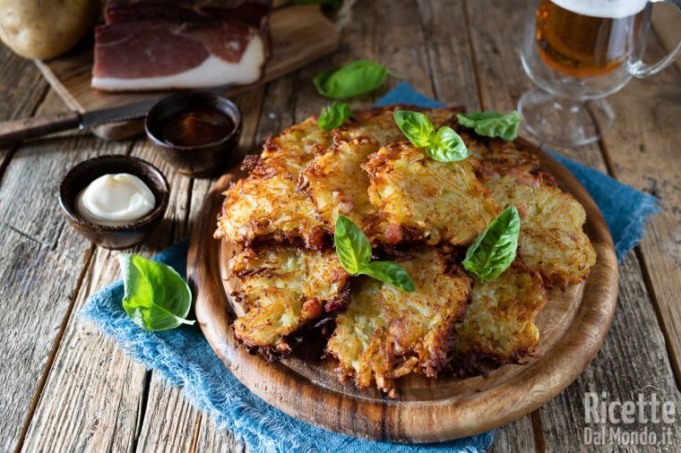 Rosti di patate e pancetta