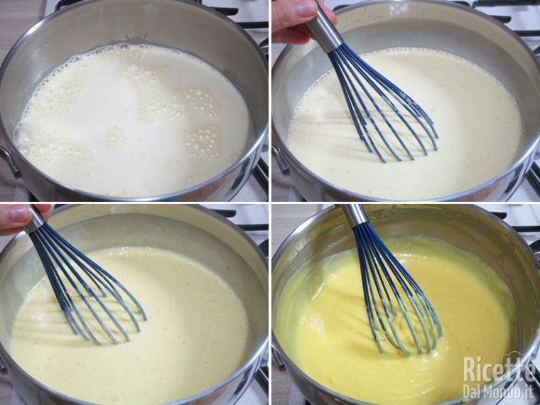 Far addensare la crema sul fuoco basso
