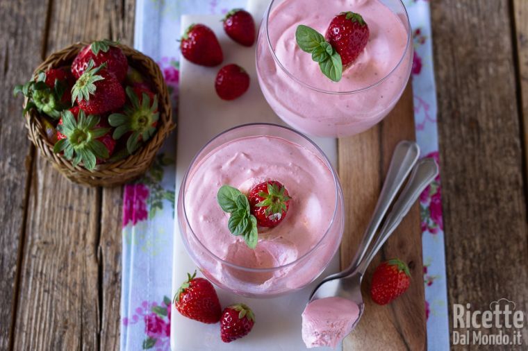 Mousse di fragole