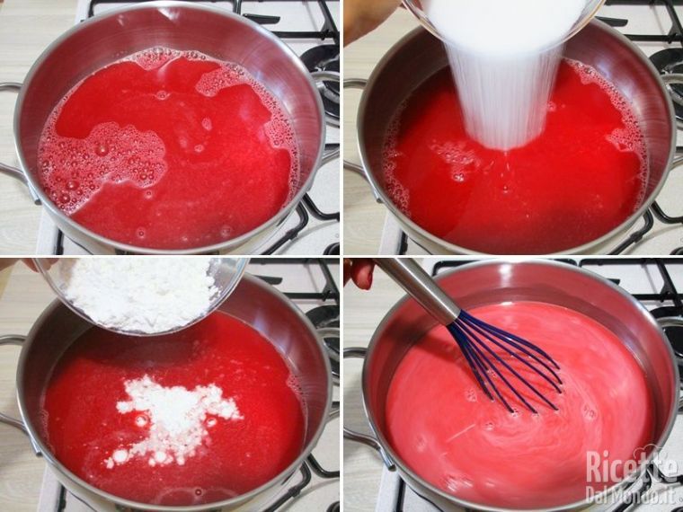 Aggiungere gli ingredienti e cuocere