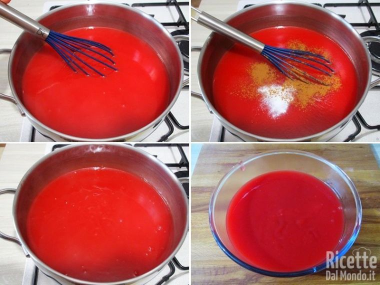 Aromatizzare e lasciare intiepidire