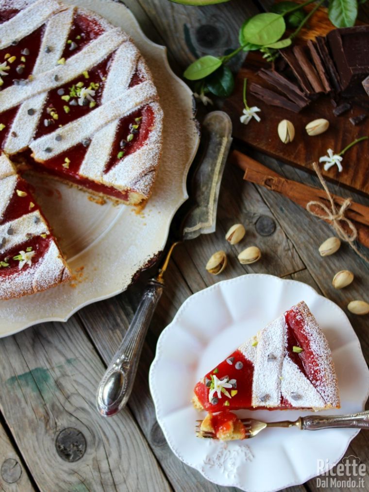 Ricetta della crostata al gelo di anguria