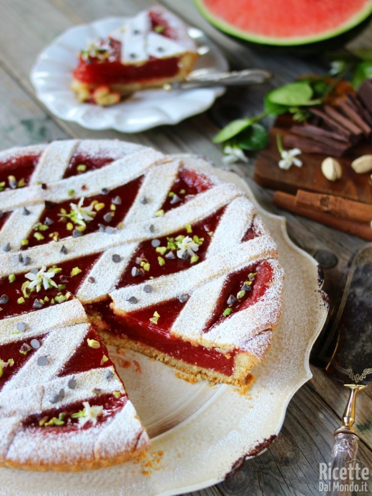 Ricca crostata al gelo di anguria