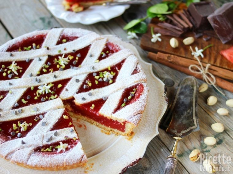 Crostata al gelo di anguria