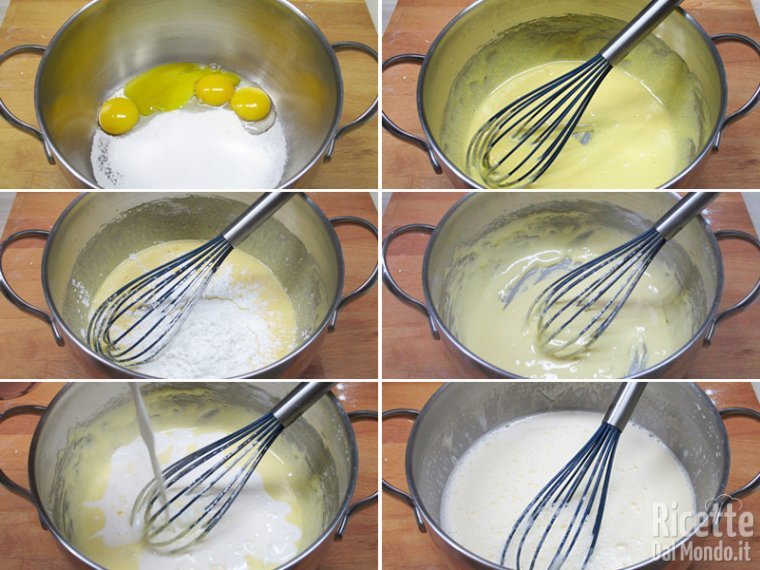 Preparare la crema pasticcera