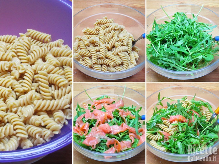 Cuocere a pasta, raffreddarla e condirla