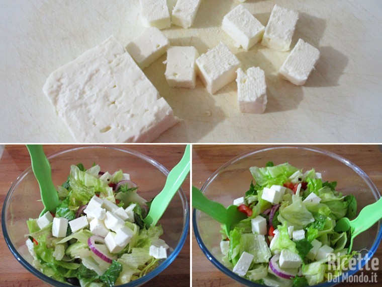 Unire anche il formaggio feta