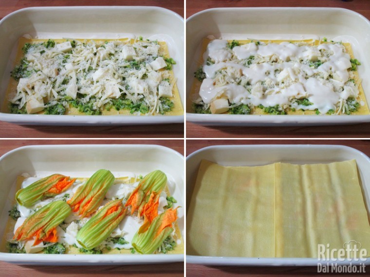 Lasagne zucchine e fiori 5