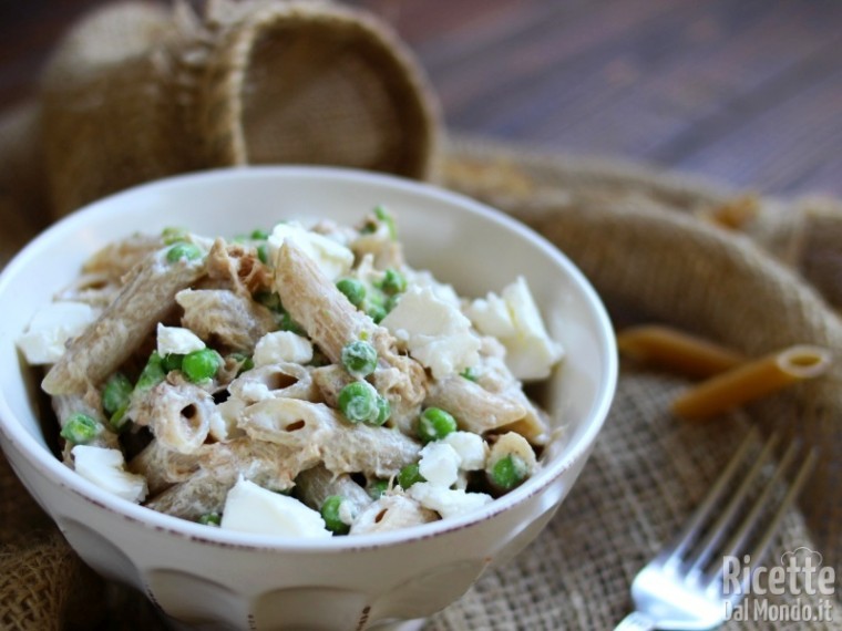 Pasta integrale con tonno e philadelphia