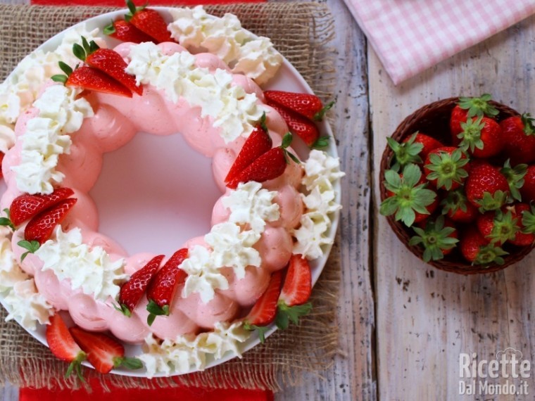 Bavarese alle fragole fresche