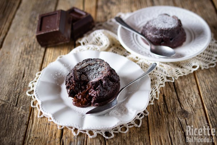 Tortino al cioccolato con cuore fondente