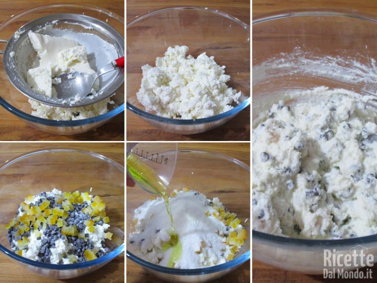 Preparare la crema di ricotta