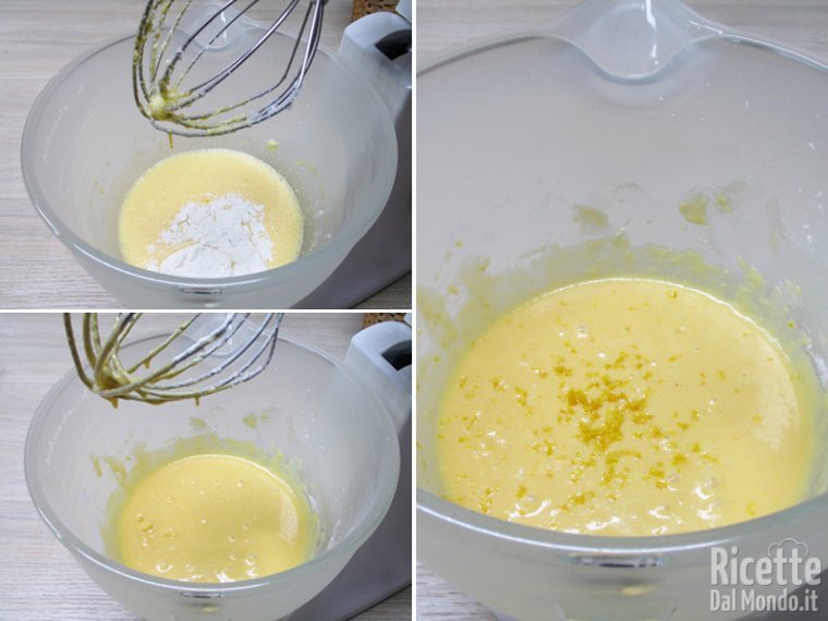 Aggiungere gli ingredienti secchi