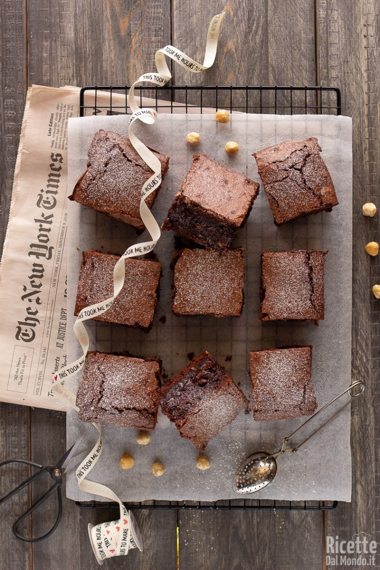 Ricetta brownies al cioccolato e nocciole