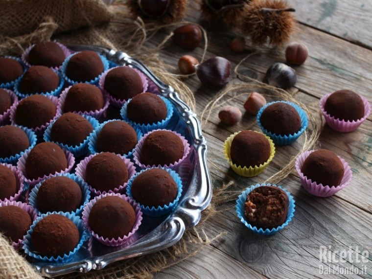 Bon bon di farina di castagne