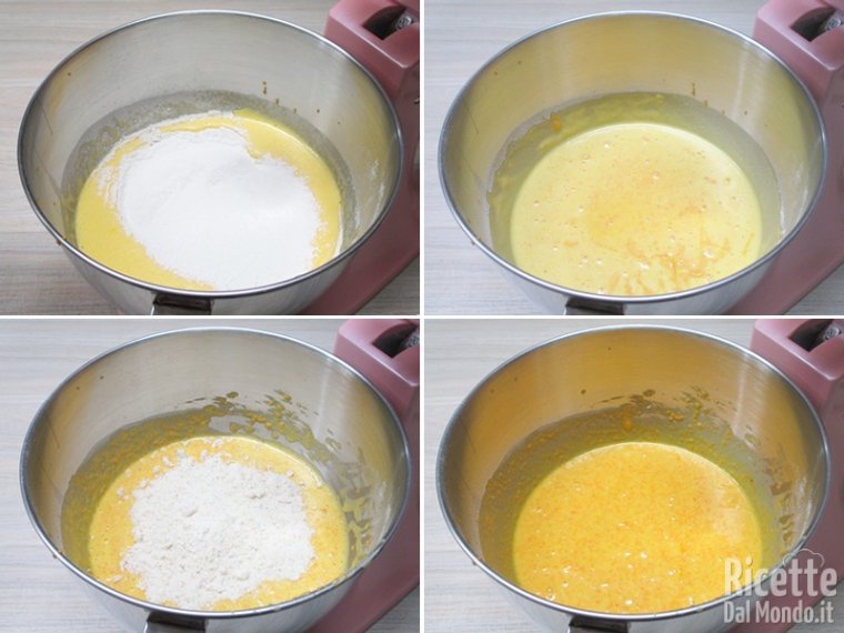 Aggiungere gli ingredienti secchi