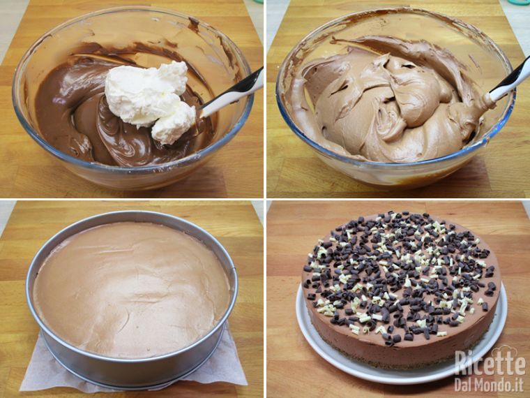 Assemblare la cheesecake