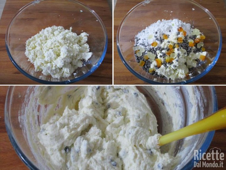Preparare la crema di ricotta