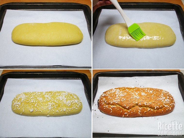 Spennellare e cuocere il dolce